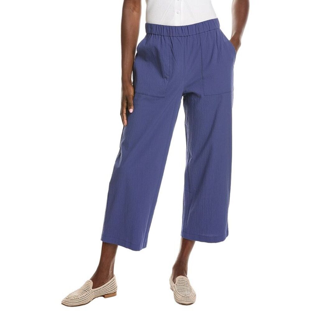 Eileen Fisher Womens  Straight Cropped Pant, Blue